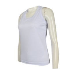 VT212 Custom-made white women's slim vest T-shirt  Vest T-shirt hk center VT212 Custom-made white women's slim vest T-shirt  Vest T-shirt hk center